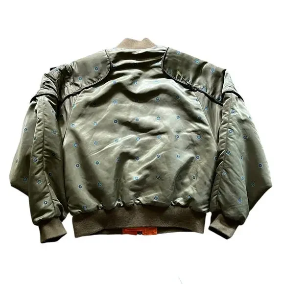 Size 4/XL - Kapital MA-1 Olive Men's Pillow Bomber Jacket